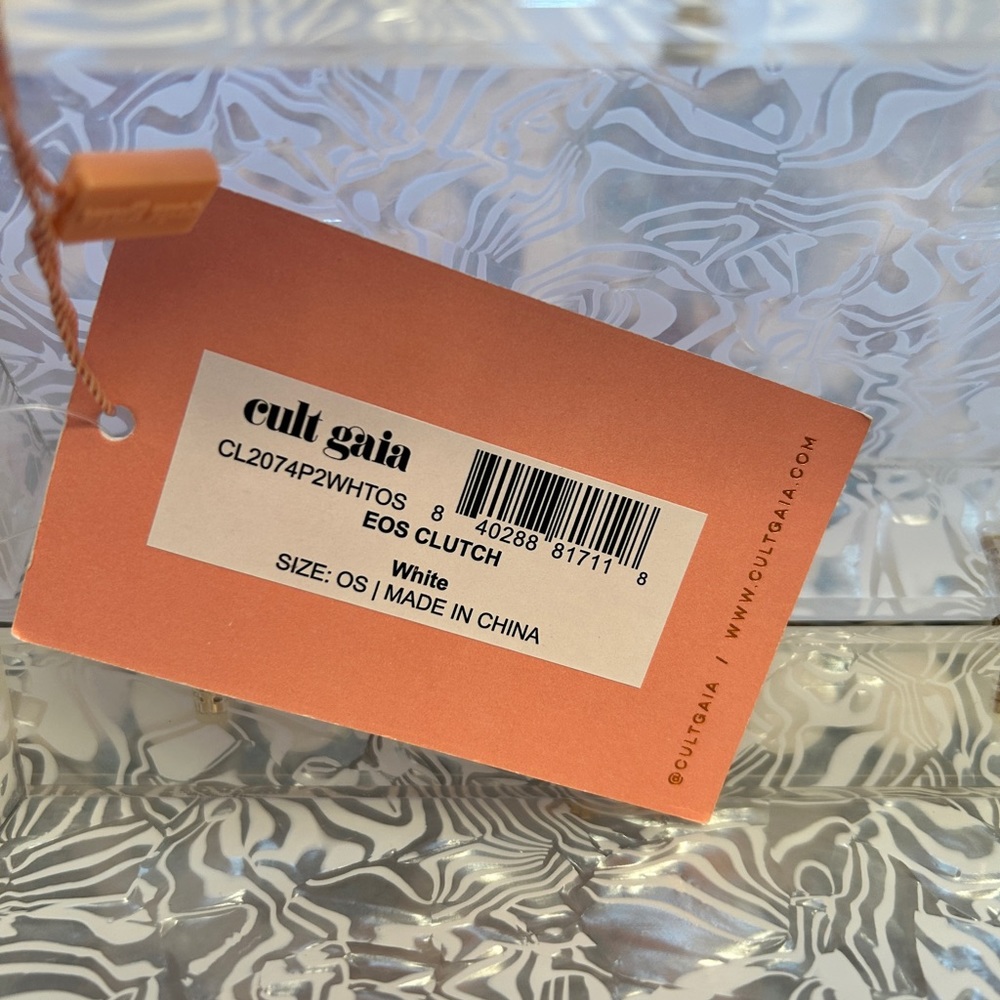 Cult Gaia Eos Beaded Acrylic Box Clutch - Picture 12 of 12